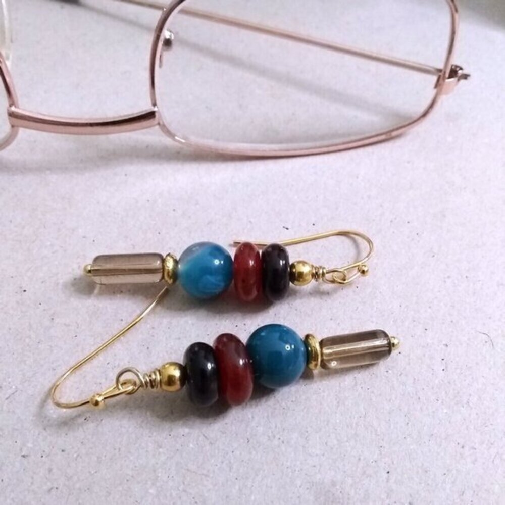 Handmade Dangle Earrings - Business Casual - Lightweight! Boho City Chic!